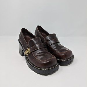 Lower East Side Chunky Heel Loafer Women's Sz 9.5